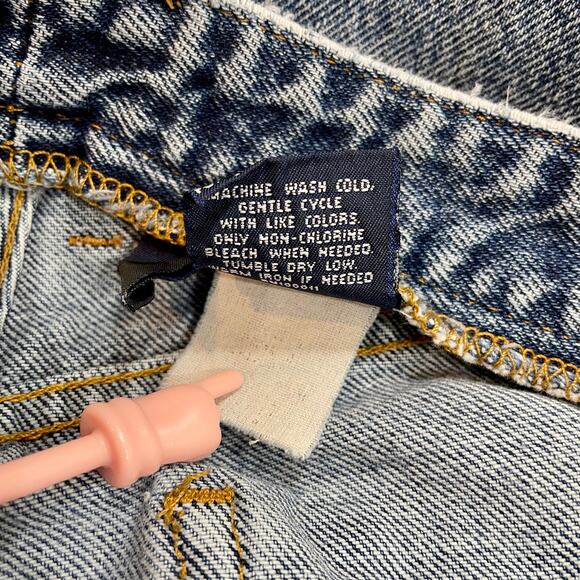 Vintage 80s Bongo Womens Jeans 30" Waist Light Wash Grunge Mom Jeans - Picture 12 of 12